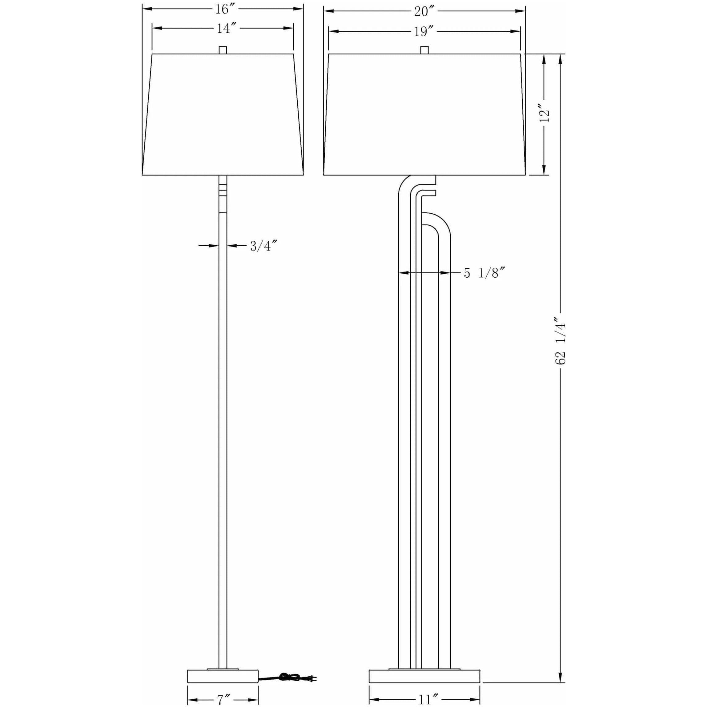 Flow Decor - Caspian Floor Lamp - 4088 - Canada Light Shop