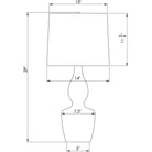 Flow Decor - Claire Table Lamp - 4352 - Canada Light Shop