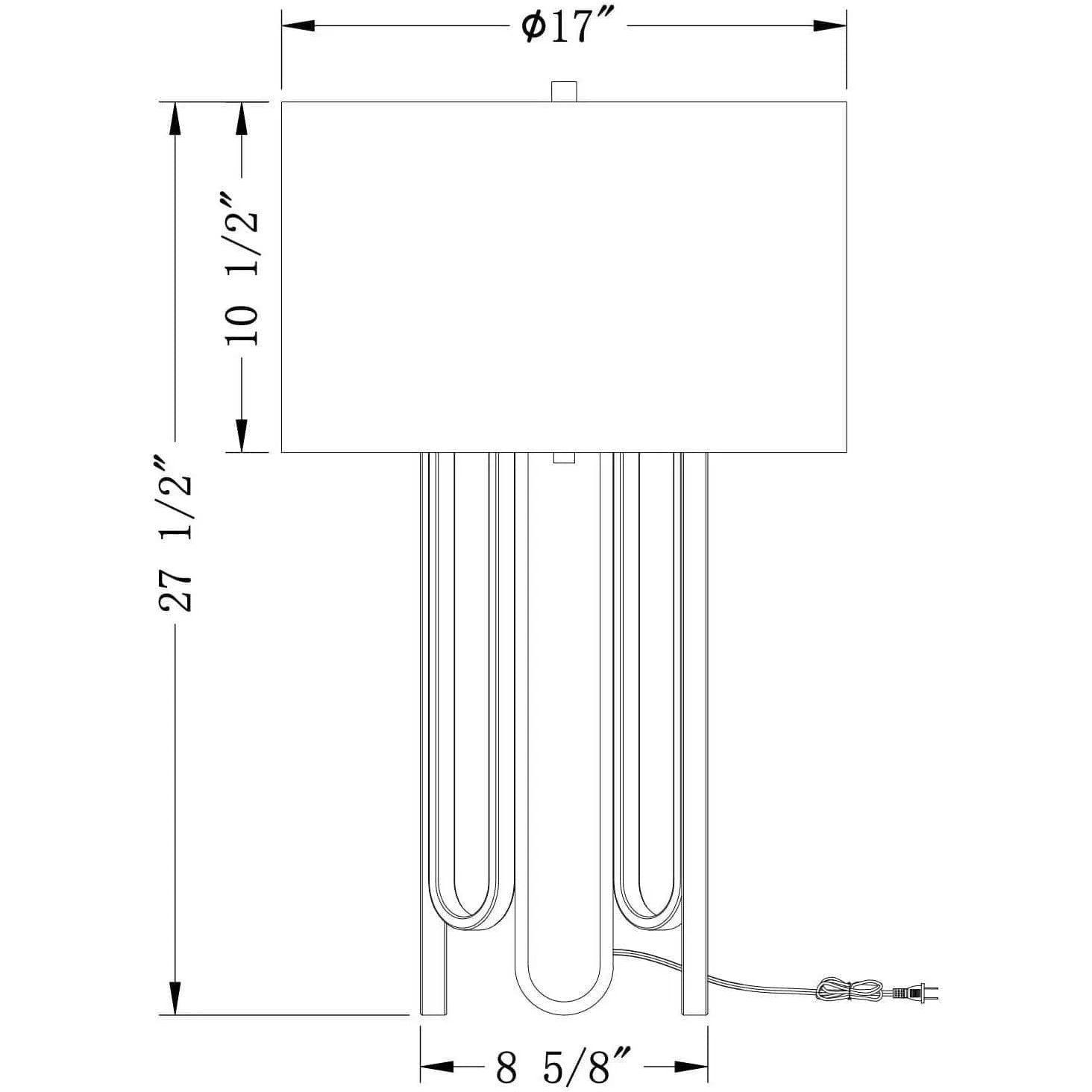 Flow Decor - Deanna Table Lamp - 4485 - Canada Light Shop