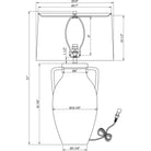 Flow Decor - Delilah Table Lamp - 4628-OWL - Canada Light Shop