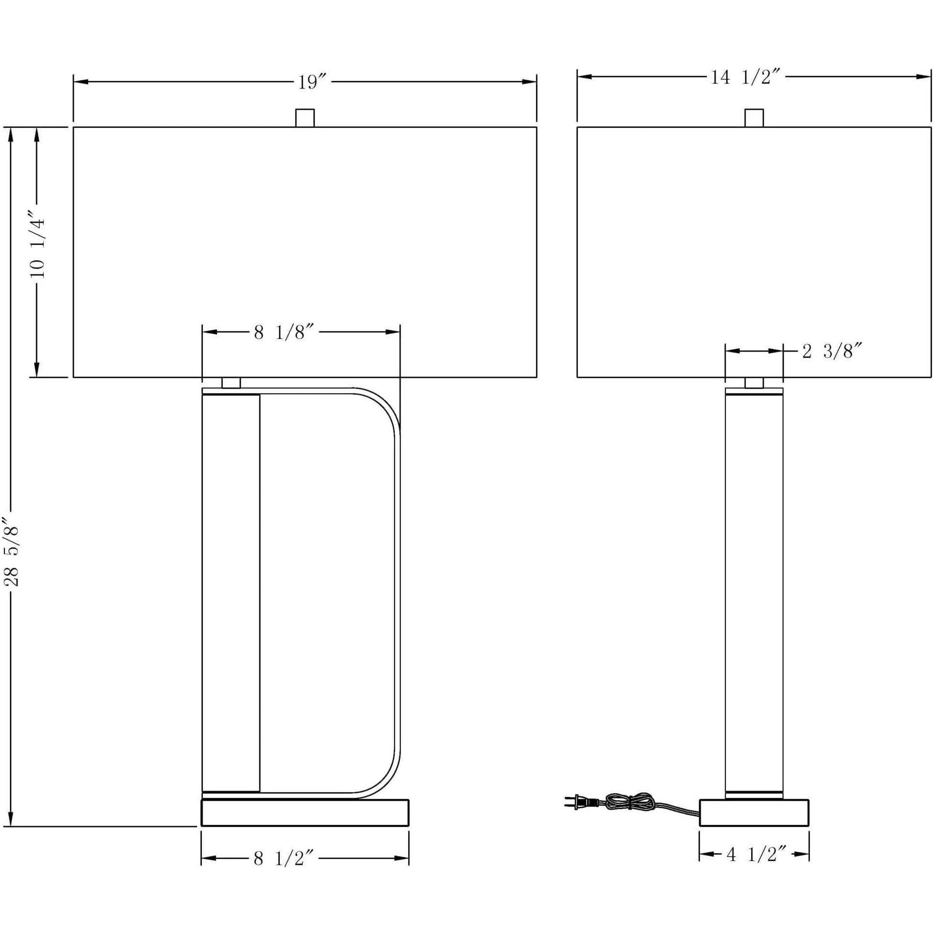 Flow Decor - Donald Table Lamp - 4414 - Canada Light Shop