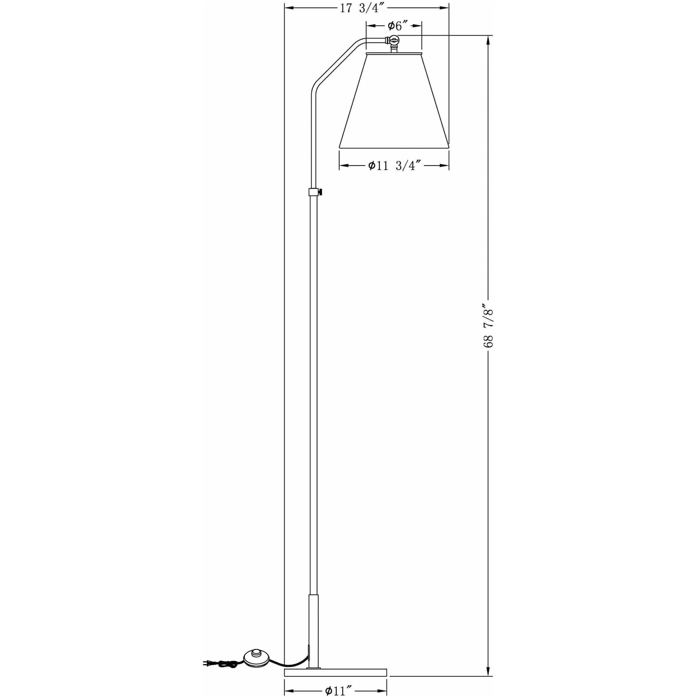Flow Decor - Fin Floor Lamp - 4446 - Canada Light Shop