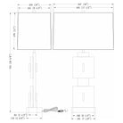 Flow Decor - Rose Table Lamp - 4524 - Canada Light Shop