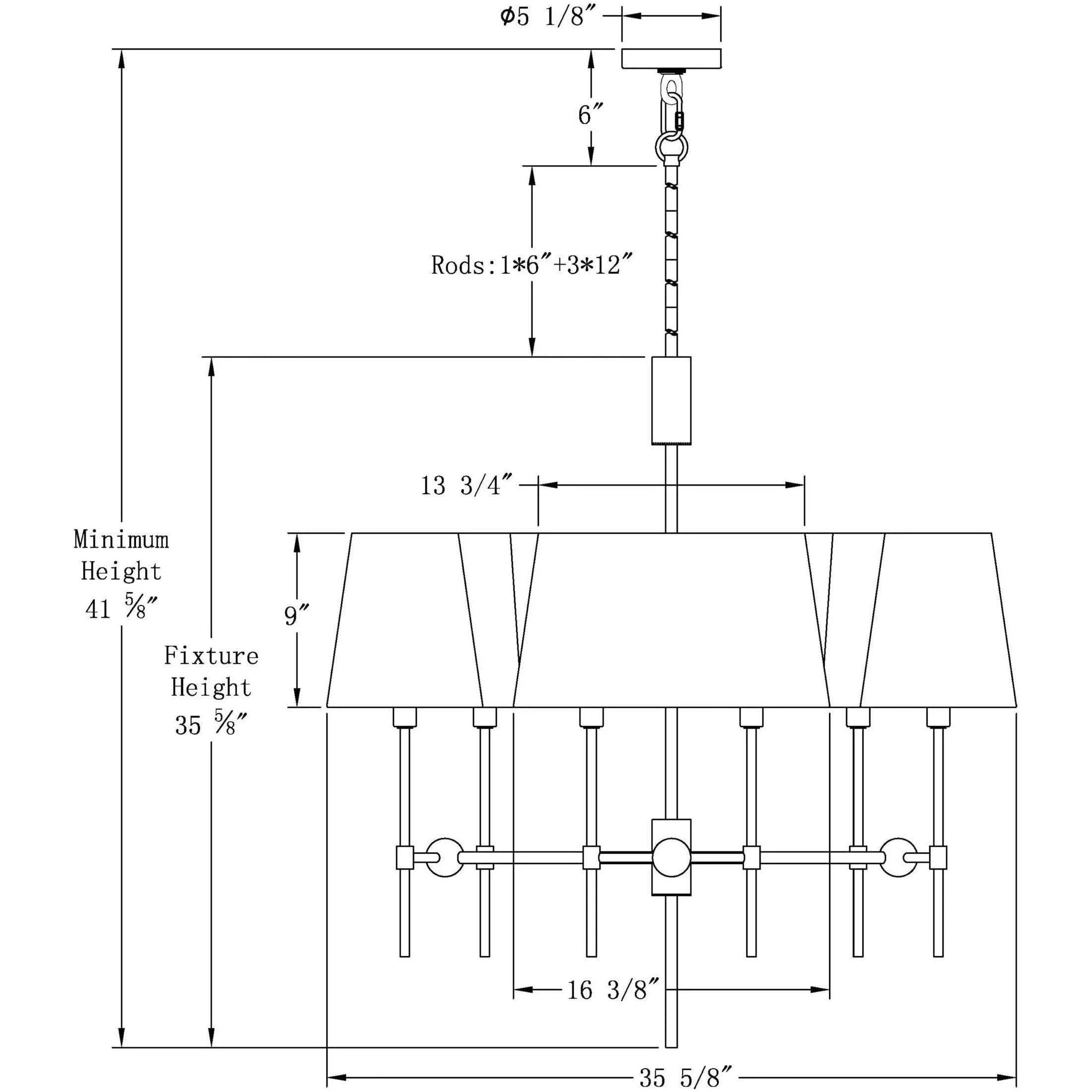 Flow Decor - Seymour Chandelier - 6041 - Canada Light Shop