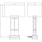 Flow Decor - Skye Table Lamp - 4415 - Canada Light Shop