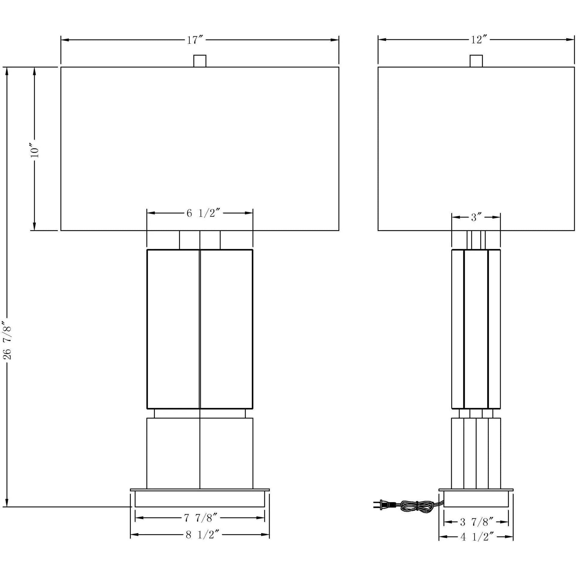 Flow Decor - Skye Table Lamp - 4415 - Canada Light Shop