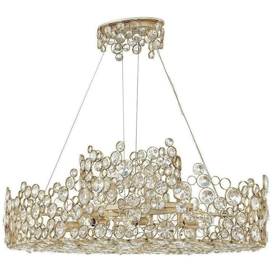 Fredrick Ramond - Anya 40-Inch Ten Light Chandelier - FR44818SLF - Canada Light Shop
