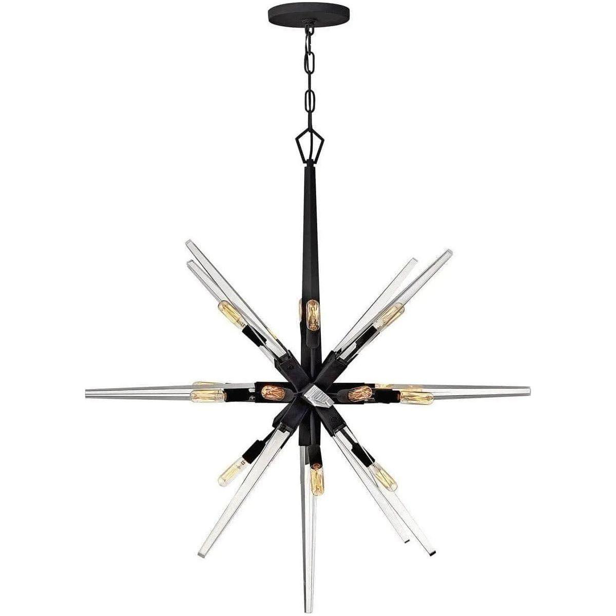 Fredrick Ramond - Ariel 36-Inch 16 Light Chandelier - FR47408BLK - Canada Light Shop