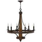 Fredrick Ramond - Bastille 29-Inch Six Light Chandelier - FR41246VBZ - Canada Light Shop