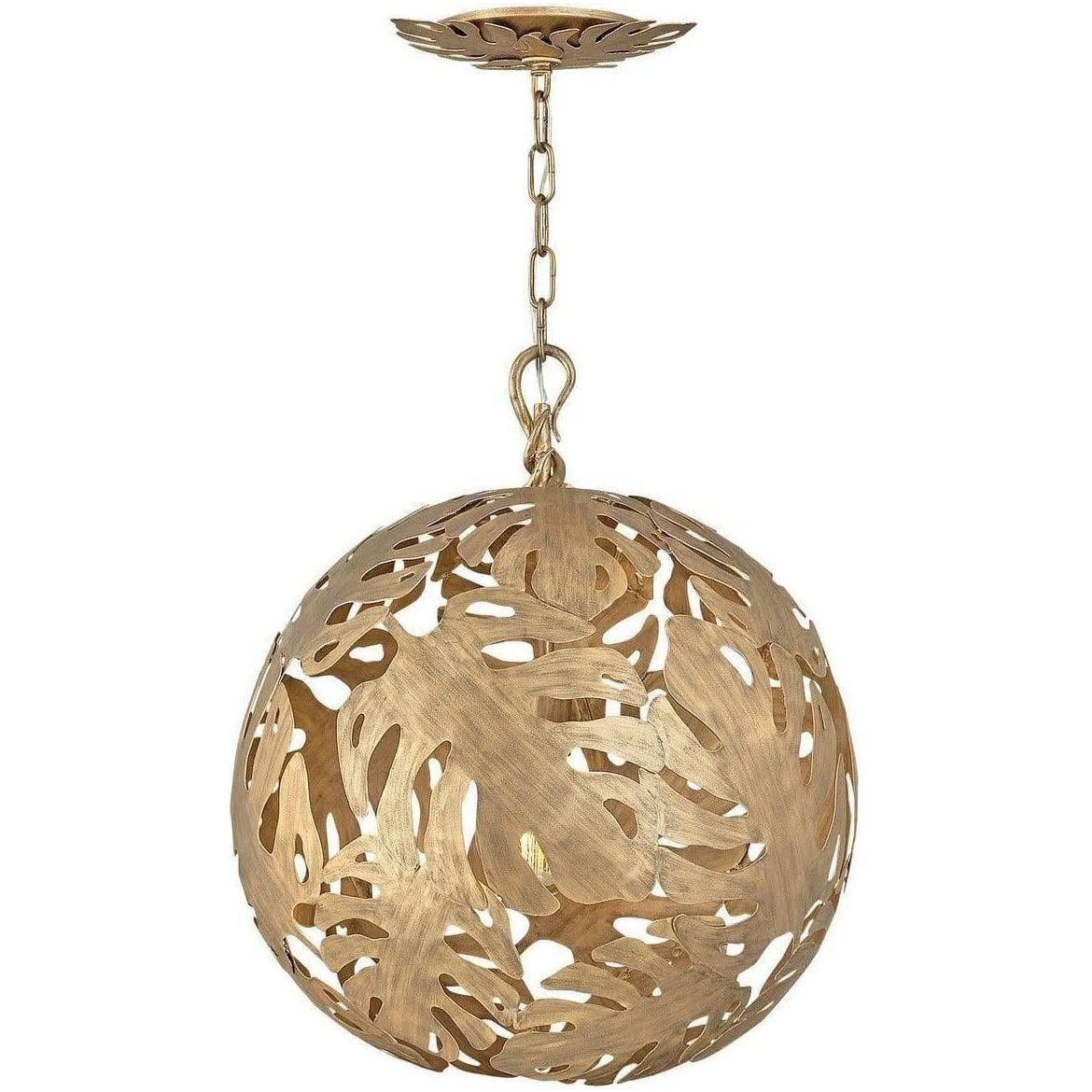 Fredrick Ramond - Botanica 24-Inch Six Light Chandelier - FR35108BNG - Canada Light Shop