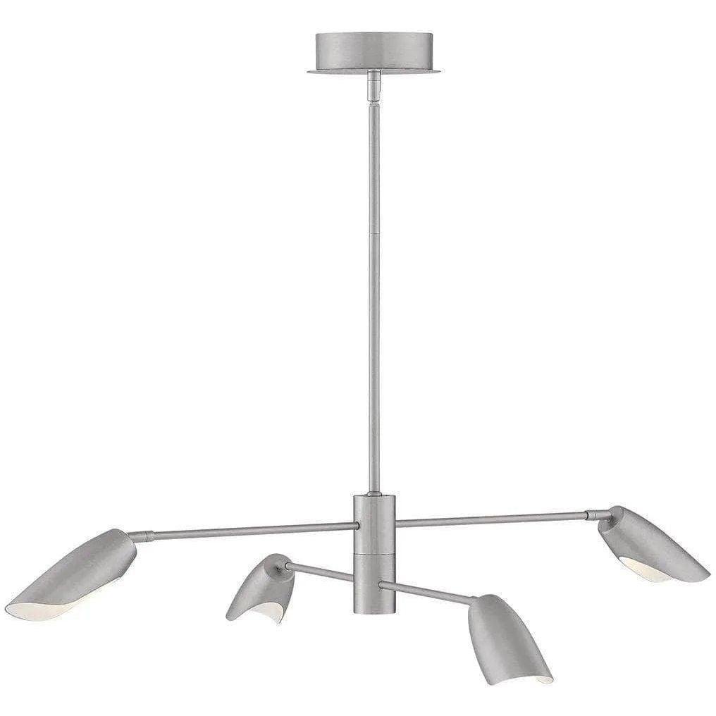 Fredrick Ramond - Bowery 39-Inch Four Light Chandelier - FR35804BNI - Canada Light Shop