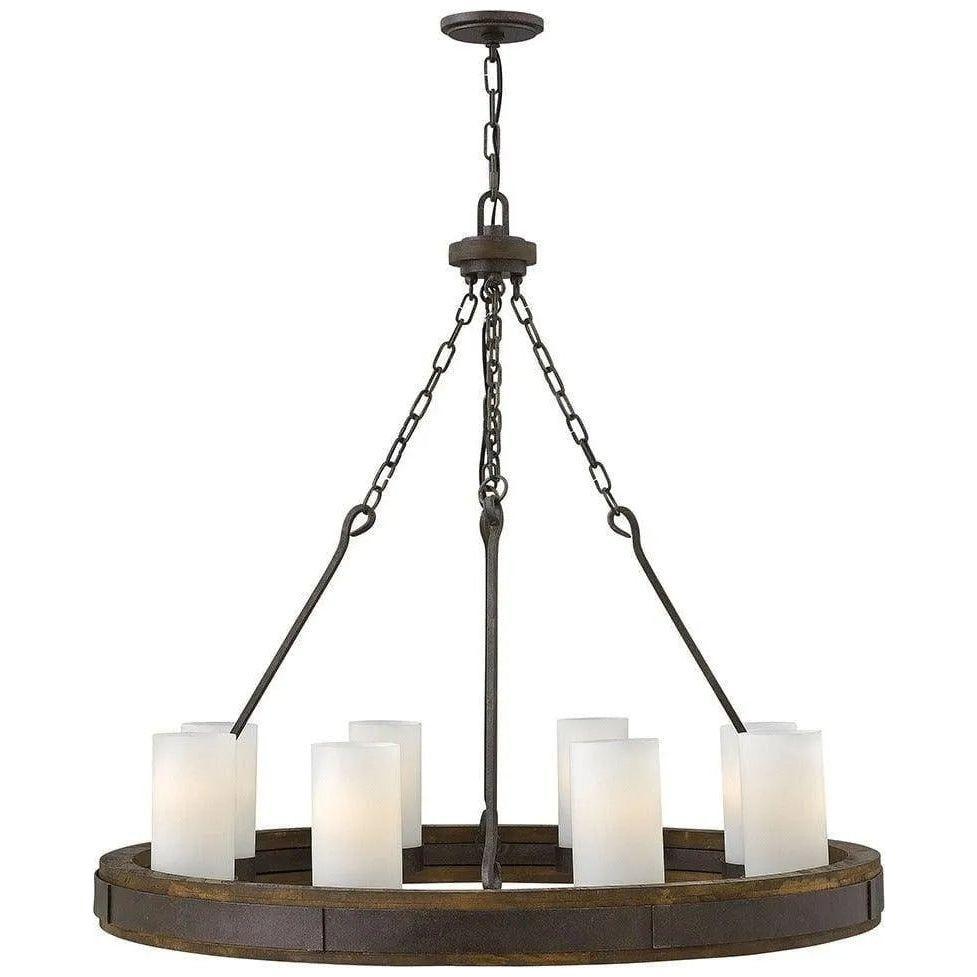 Fredrick Ramond - Cabot 38-Inch Eight Light Chandelier - FR48439IRN - Canada Light Shop