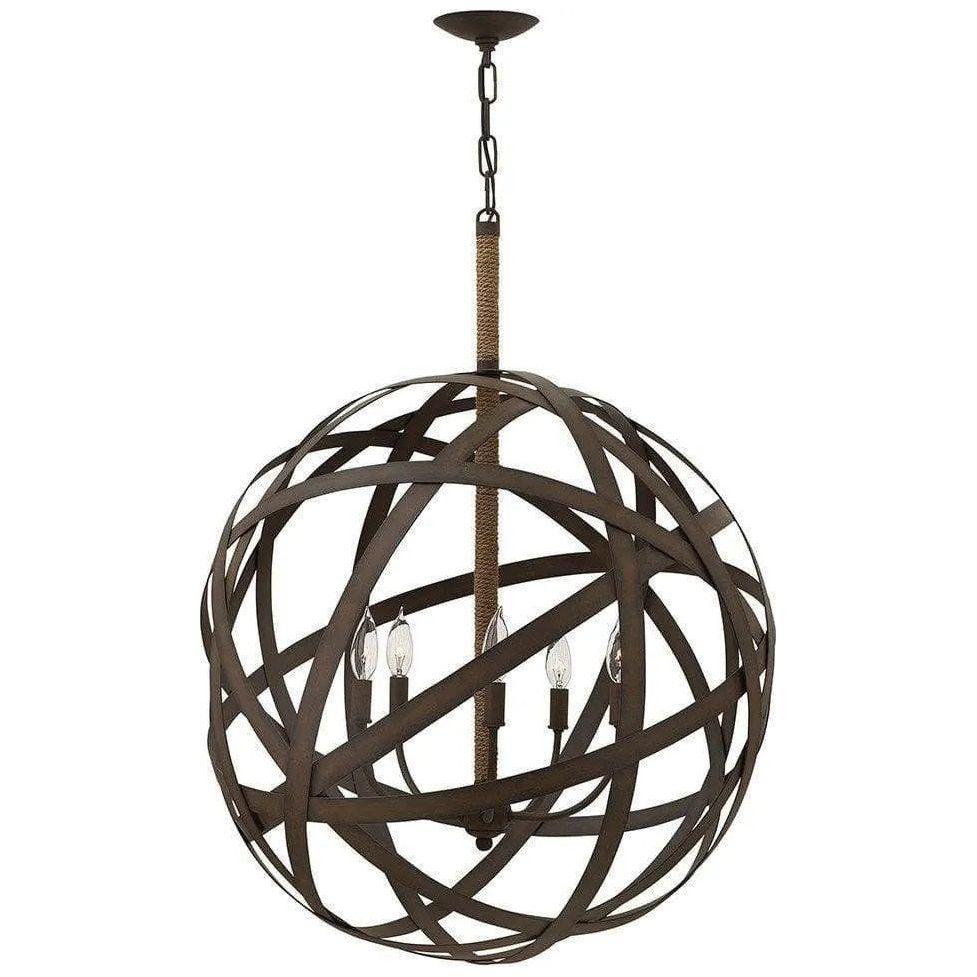 Fredrick Ramond - Carson 26-Inch Five Light Chandelier - FR40705VIR - Canada Light Shop