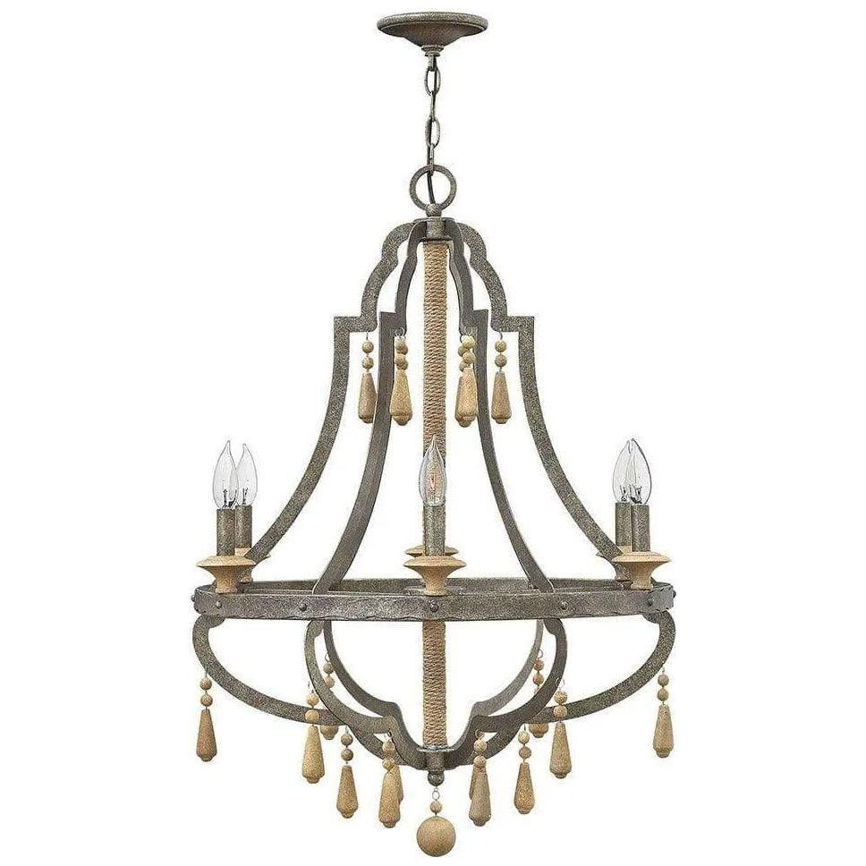 Fredrick Ramond - Cordoba 26-Inch Six Light Chandelier - FR42286DIR - Canada Light Shop