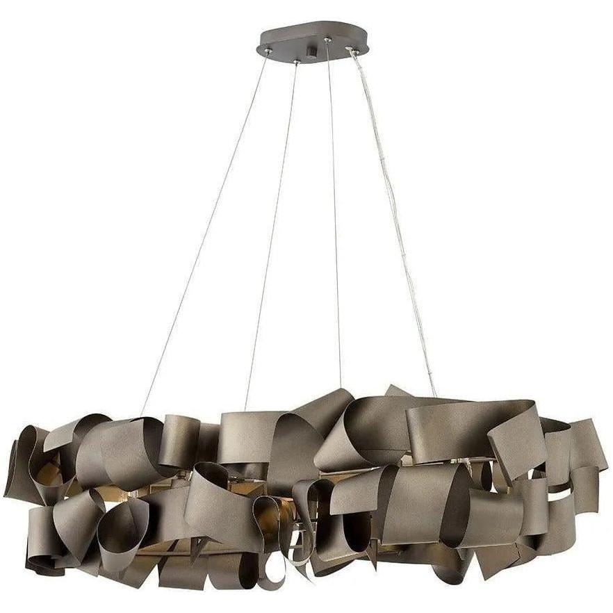 Fredrick Ramond - Delfina 40-Inch Six Light Chandelier - FR48605MMB - Canada Light Shop