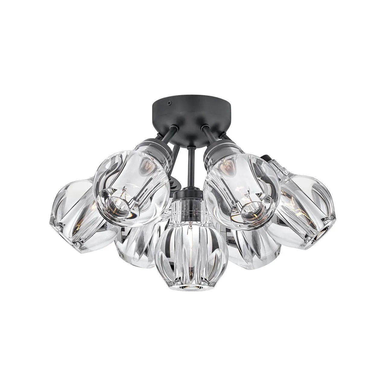 Fredrick Ramond - Elise LED Semi-Flush Mount - FR46951BLK - Canada Light Shop