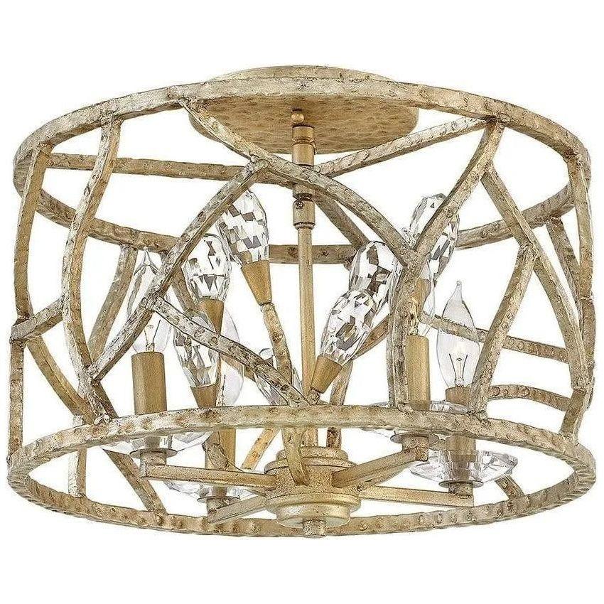 Fredrick Ramond - Eve 16-Inch Four Light Foyer Pendant - FR46801CPG - Canada Light Shop