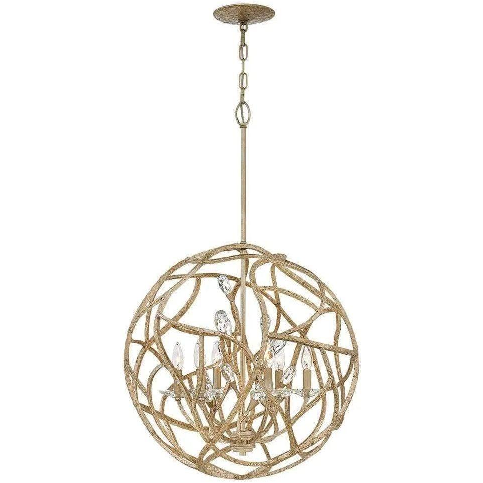 Fredrick Ramond - Eve 24-Inch Six Light Chandelier - FR46807CPG - Canada Light Shop