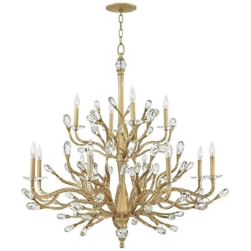 Fredrick Ramond - Eve 48-Inch 12 Light Foyer Pendant - FR46810CPG - Canada Light Shop