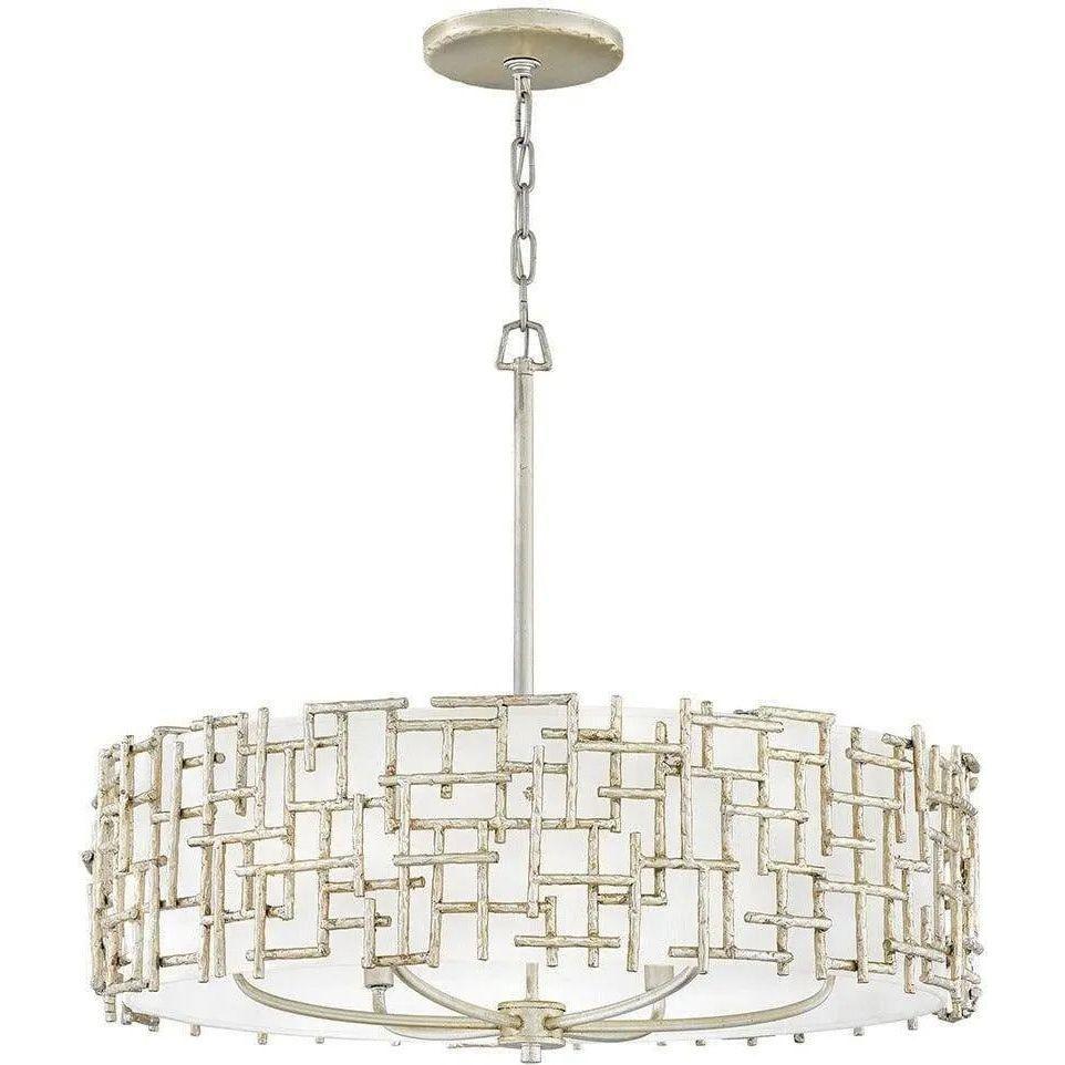 Fredrick Ramond - Farrah 28-Inch Six Light Chandelier - FR33104SLF - Canada Light Shop