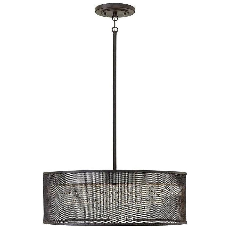 Fredrick Ramond - Fiona 25-Inch Six Light Foyer Pendant - FR38905BLK - Canada Light Shop