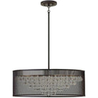Fredrick Ramond - Fiona 30-Inch Eight Light Foyer Pendant - FR38906BLK - Canada Light Shop