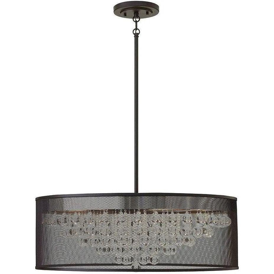 Fredrick Ramond - Fiona 30-Inch Eight Light Foyer Pendant - FR38906BLK - Canada Light Shop