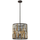Fredrick Ramond - Gemma 16-Inch Three Light Foyer Pendant - FR33734VBZ - Canada Light Shop
