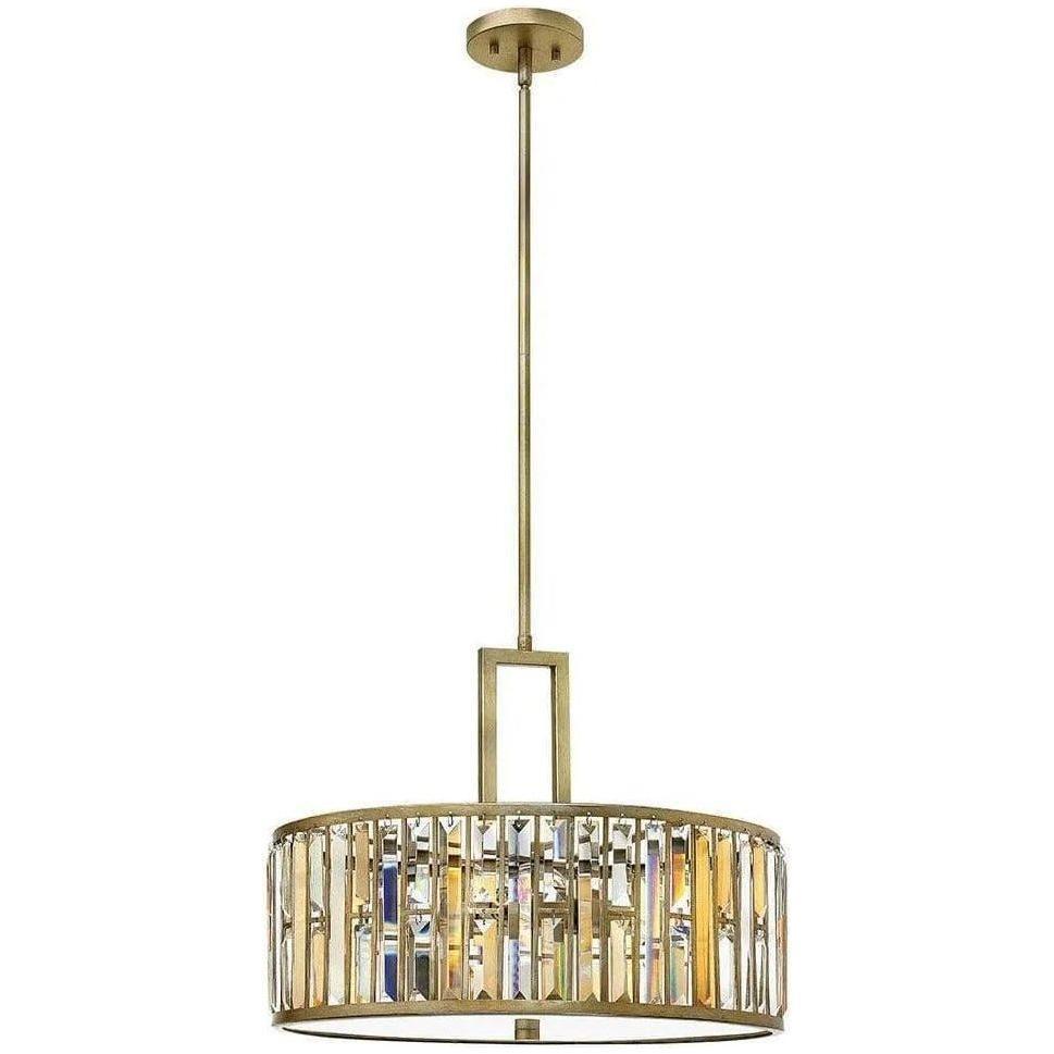 Fredrick Ramond - Gemma 21-Inch Three Light Foyer Pendant - FR33735SLF - Canada Light Shop