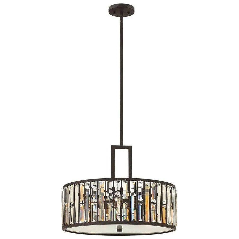 Fredrick Ramond - Gemma 21-Inch Three Light Foyer Pendant - FR33735VBZ - Canada Light Shop