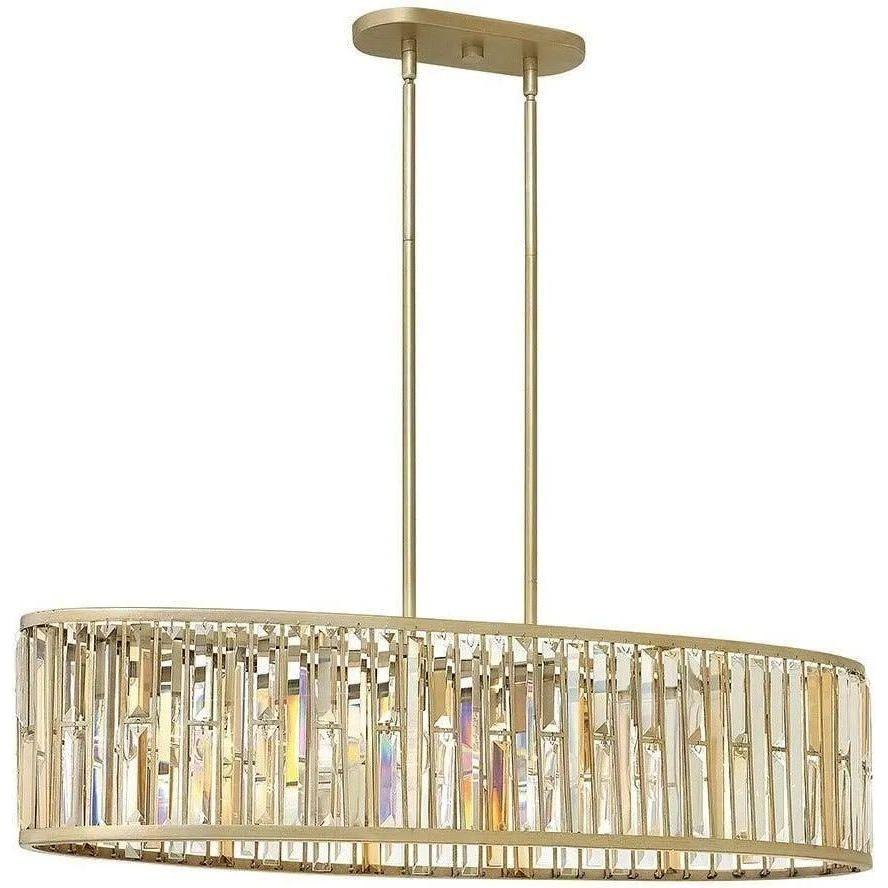 Fredrick Ramond - Gemma 45-Inch Six Light Foyer Pendant - FR33738SLF - Canada Light Shop