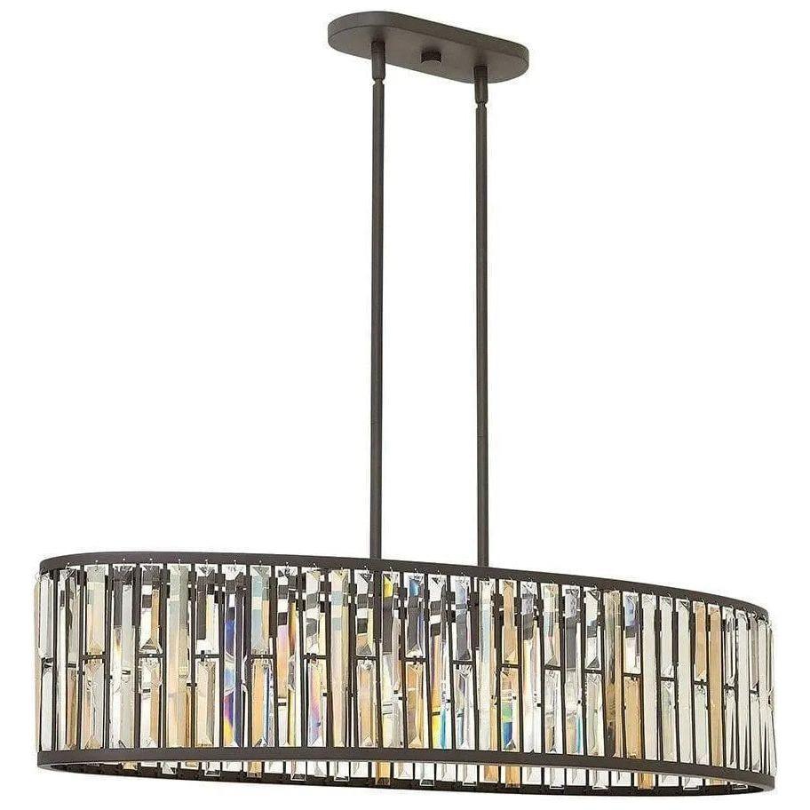Fredrick Ramond - Gemma 45-Inch Six Light Foyer Pendant - FR33738VBZ - Canada Light Shop