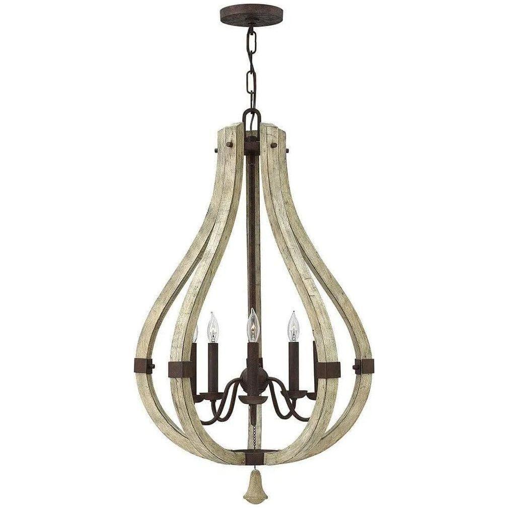 Fredrick Ramond - Middlefield 20-Inch Five Light Foyer Pendant - FR40575IRR - Canada Light Shop
