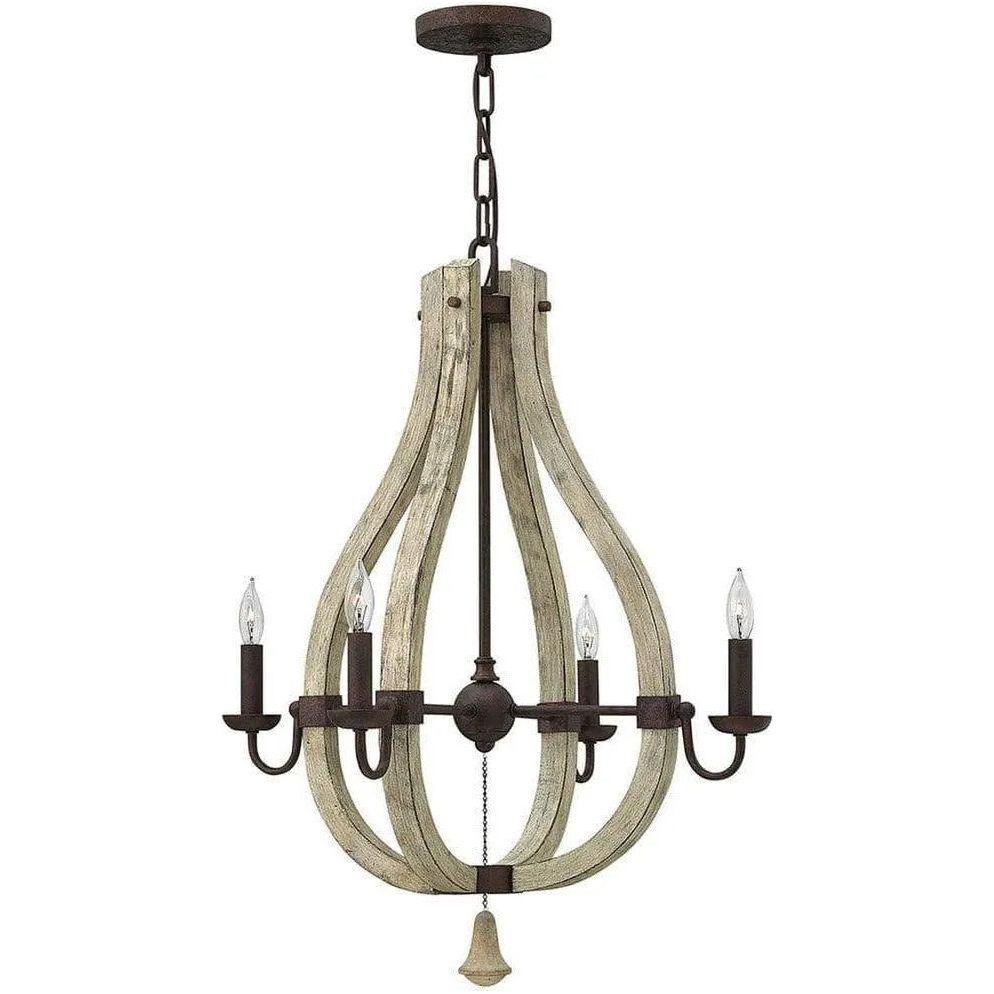 Fredrick Ramond - Middlefield 22-Inch Four Light Chandelier - FR40574IRR - Canada Light Shop