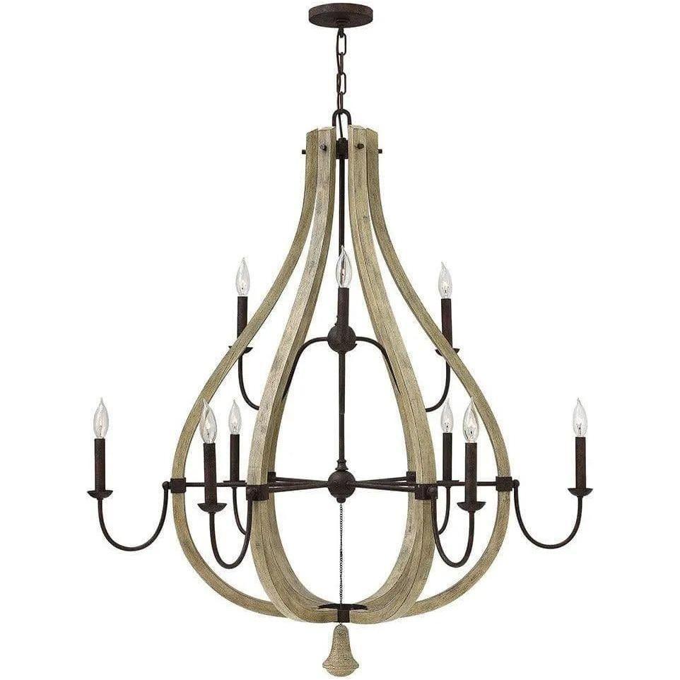 Fredrick Ramond - Middlefield 41-Inch Nine Light Chandelier - FR40578IRR - Canada Light Shop