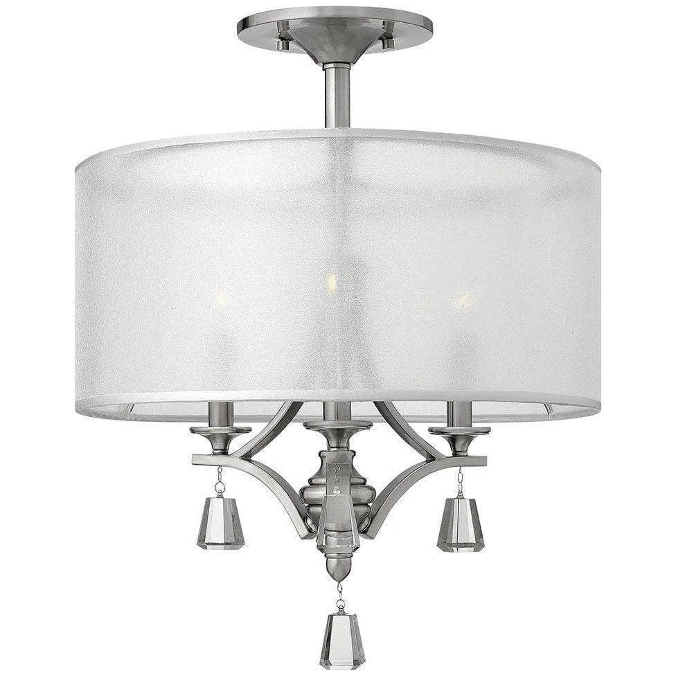 Fredrick Ramond - Mime 17-Inch Three Light Foyer Pendant - FR45601BNI - Canada Light Shop