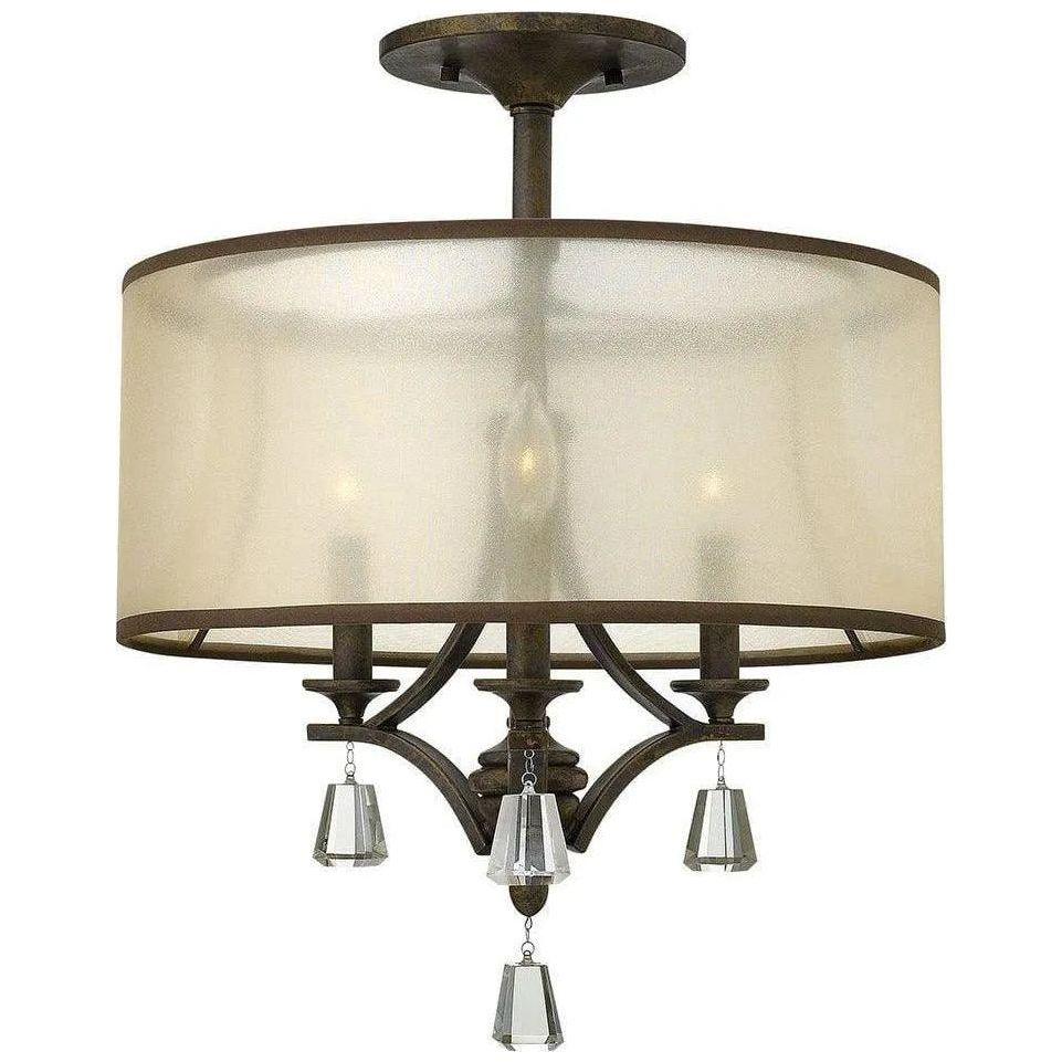 Fredrick Ramond - Mime 17-Inch Three Light Foyer Pendant - FR45601FBZ - Canada Light Shop