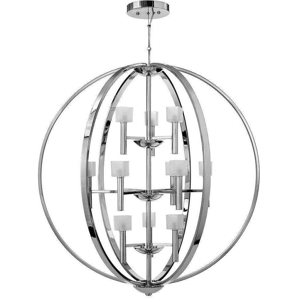 Fredrick Ramond - Mondo 36-Inch 12 Light Chandelier - FR49299PCM - Canada Light Shop