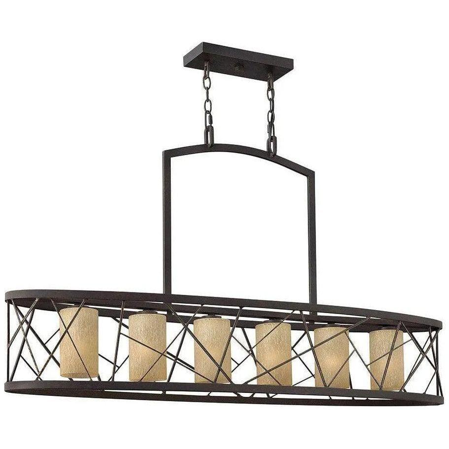 Fredrick Ramond - Nest 48-Inch Six Light Chandelier - FR41616ORB - Canada Light Shop