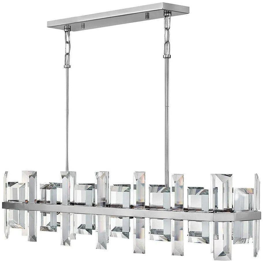 Fredrick Ramond - Odette 42-Inch Eight Light Chandelier - FR39216PNI - Canada Light Shop