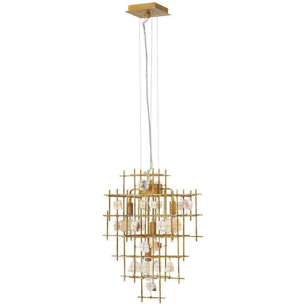 Fredrick Ramond - Petra 23-Inch Four Light Chandelier - FR47884LGD - Canada Light Shop