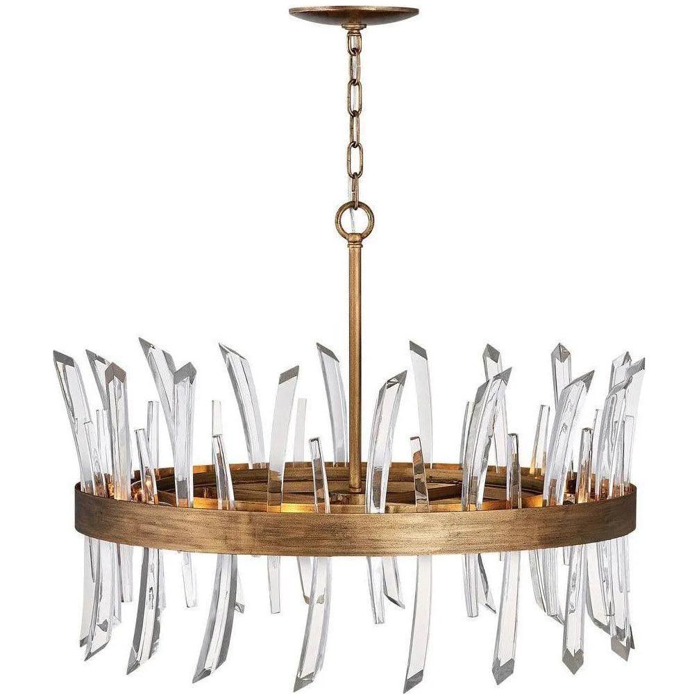 Fredrick Ramond - Revel 28-Inch Eight Light Chandelier - FR30904BNG - Canada Light Shop