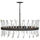 Fredrick Ramond - Revel 36-Inch Ten Light Chandelier - FR30905BLK - Canada Light Shop