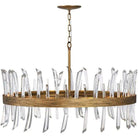 Fredrick Ramond - Revel 36-Inch Ten Light Chandelier - FR30905BNG - Canada Light Shop