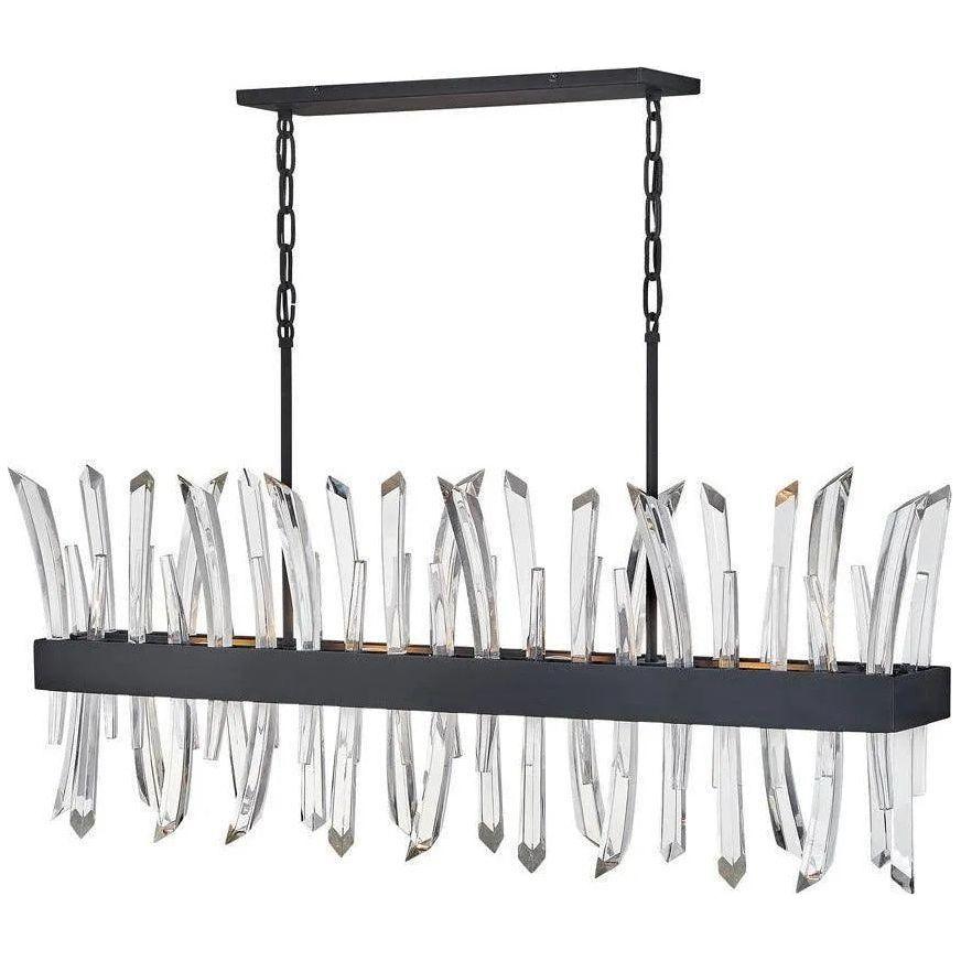 Fredrick Ramond - Revel 41-Inch Four Light Chandelier - FR30908BLK - Canada Light Shop