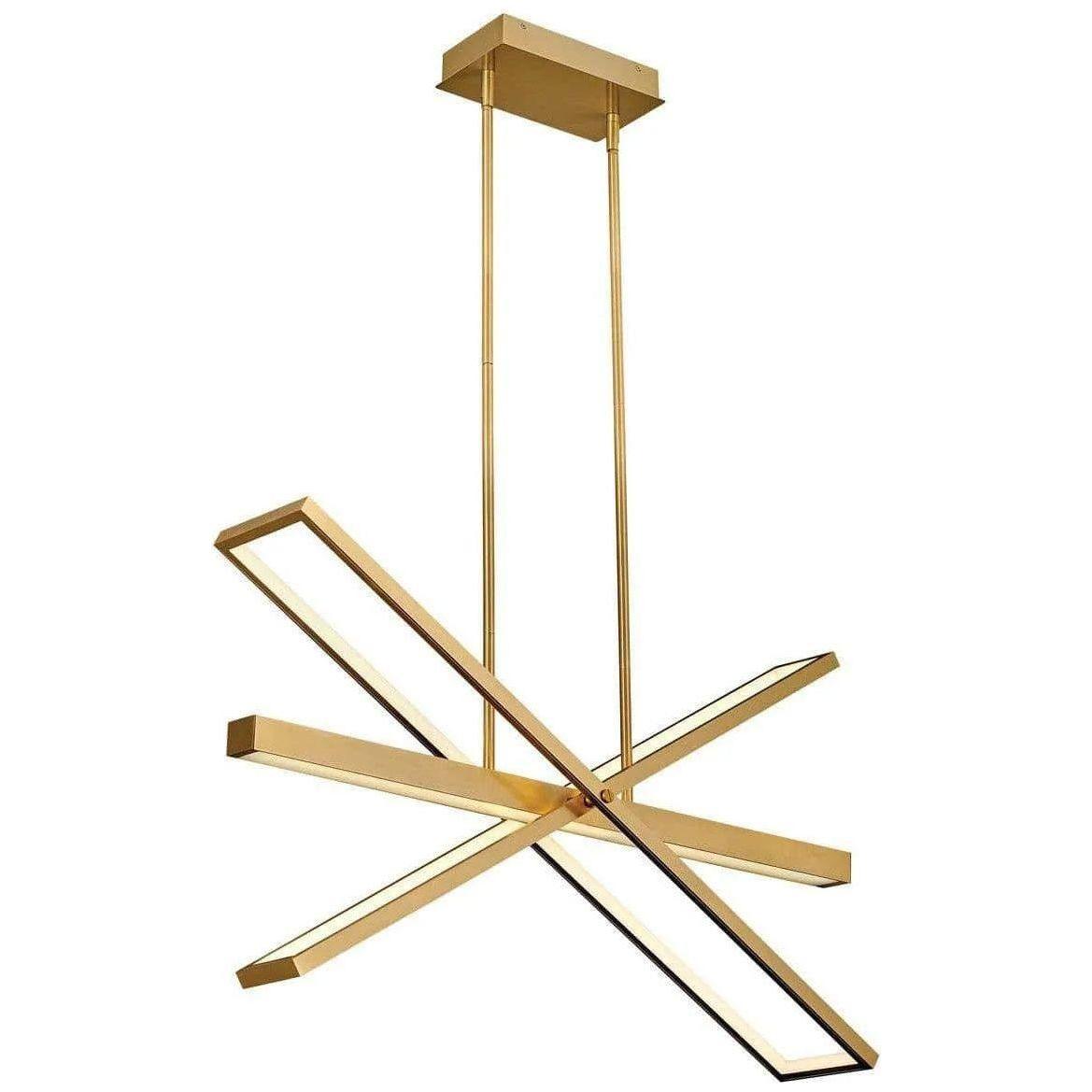 Fredrick Ramond - Tangent 36-Inch LED Chandelier - FR34806LCB - Canada Light Shop