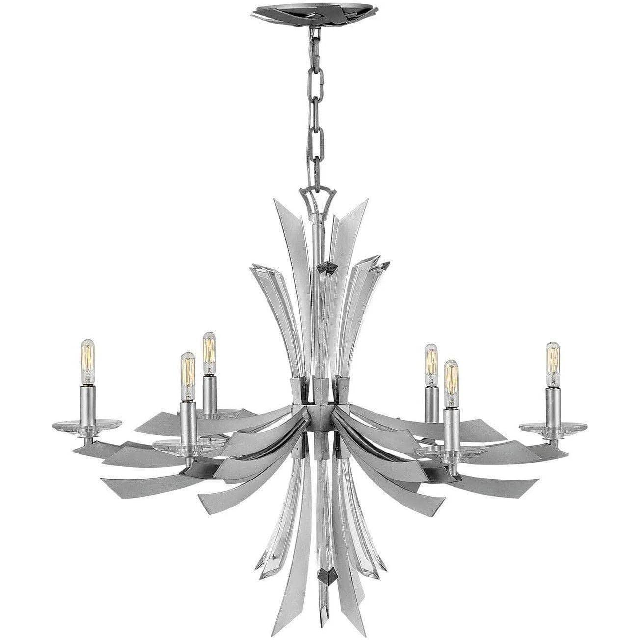 Fredrick Ramond - Vida 29-Inch Six Light Chandelier - FR40908GG - Canada Light Shop