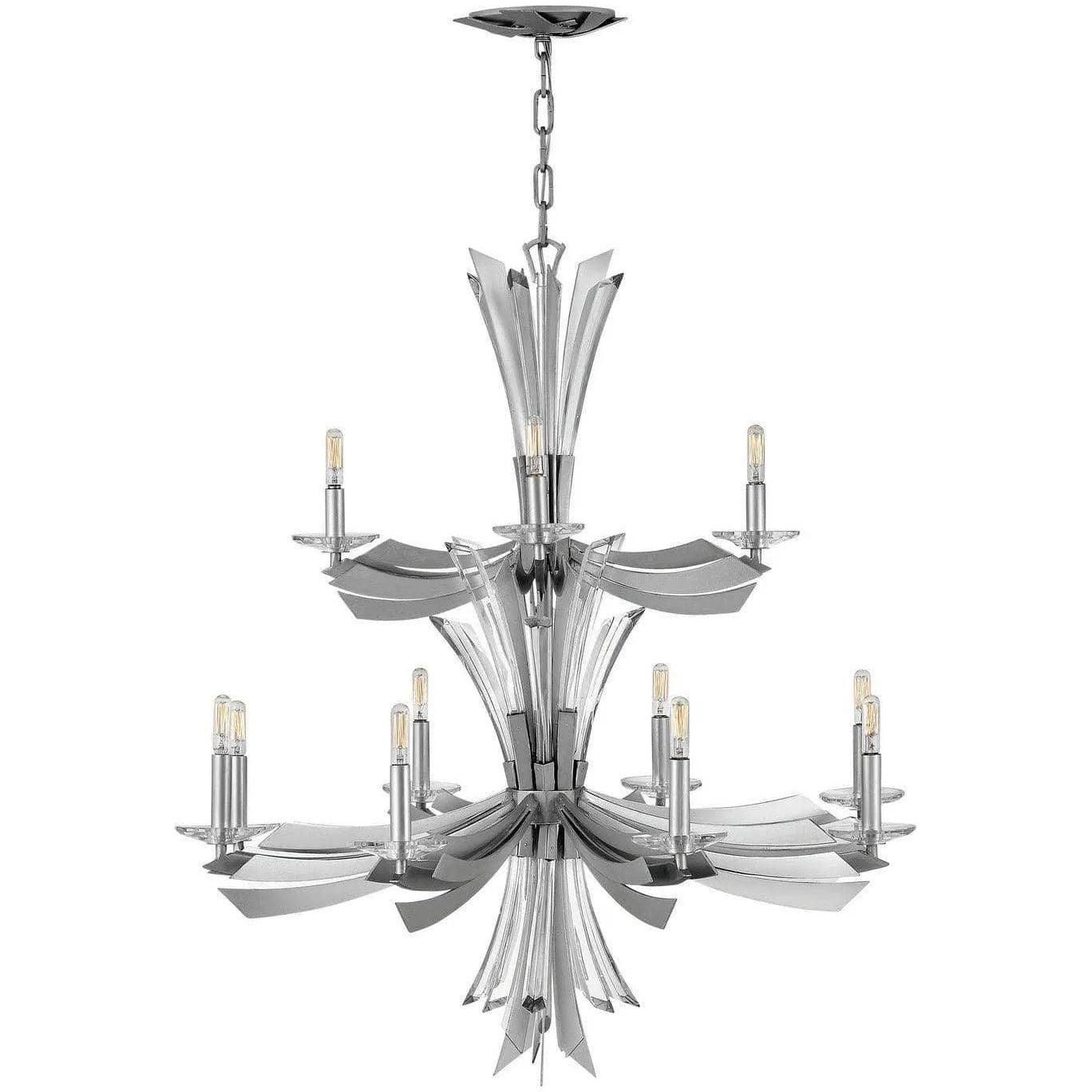 Fredrick Ramond - Vida 34-Inch 12 Light Chandelier - FR40909GG - Canada Light Shop