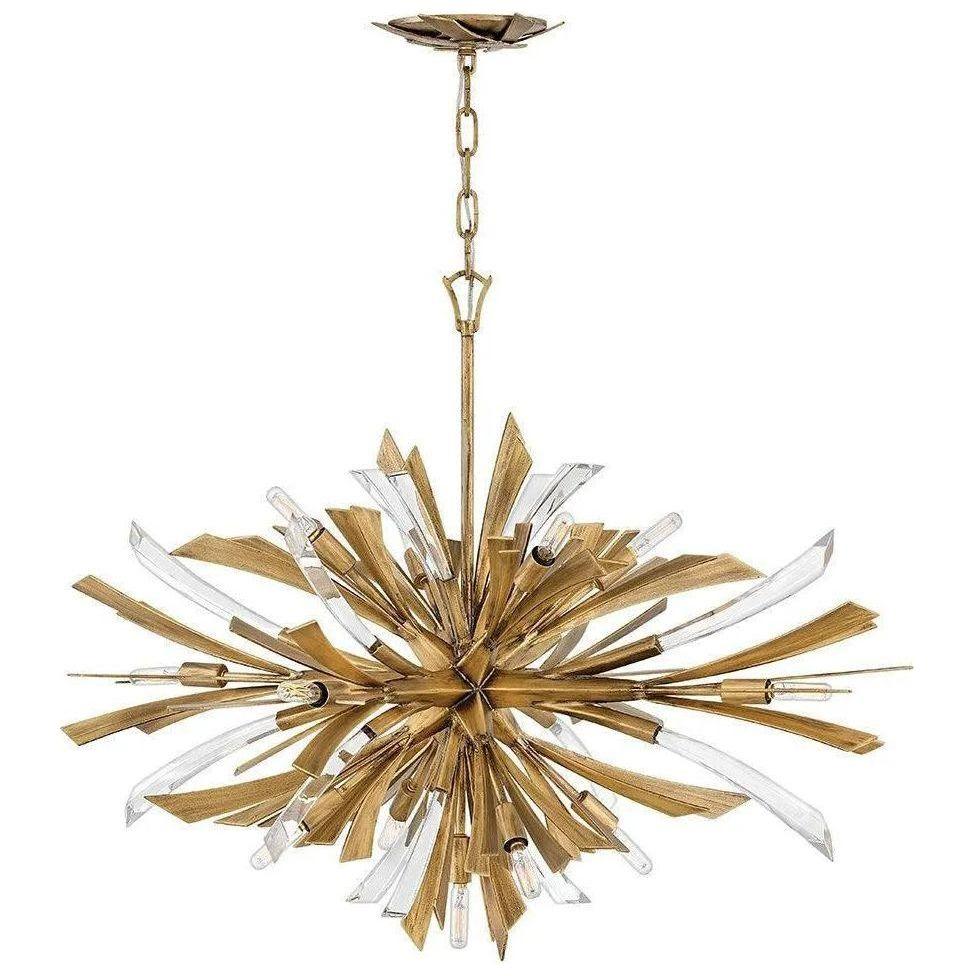 Fredrick Ramond - Vida 36-Inch 13 Light Chandelier - FR40906BNG - Canada Light Shop