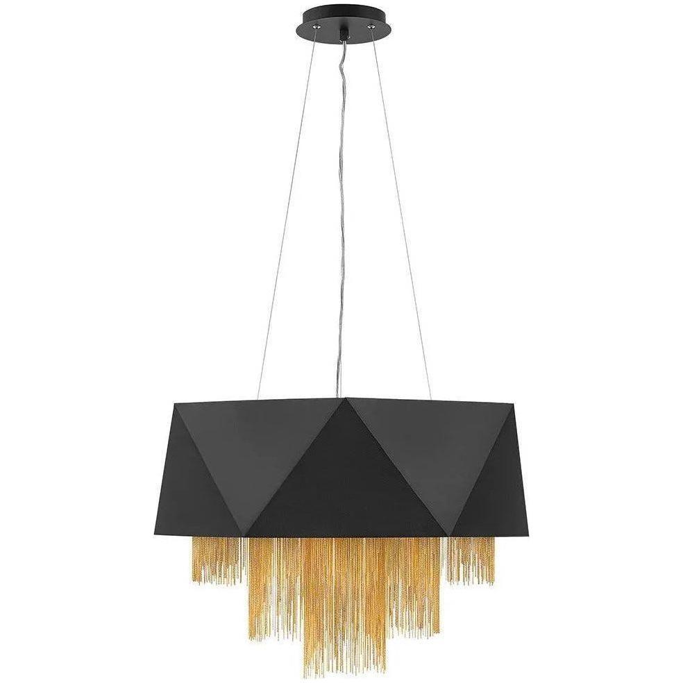 Fredrick Ramond - Zuma 25-Inch Eight Light Chandelier - FR32805SBK - Canada Light Shop